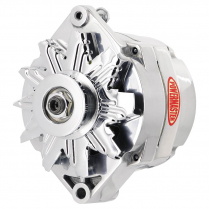 GM 12si Polished 1-Groove 165A 1 or 3-Wire Alternator
