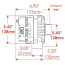 GM AD230 Natural 6-Gr Serp 120A 1 or 3-Wire Alternator