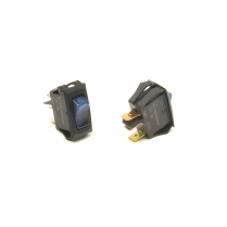 On-Off Small Rocker Switch - Blue Lighted