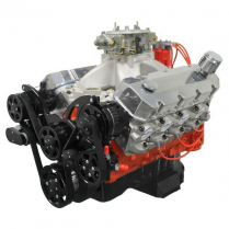 New 572 cid 745 HP BBC Dressed Crate Engine w/Blk Pulley Kt