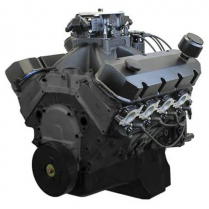 632 cid BBC 815 HP Dressed Crate Engine Black Holley Sniper