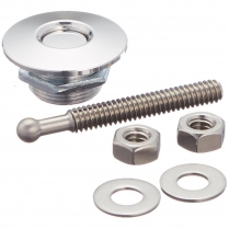 Quik-Latch Hood Pin System - Mini Polished Aluminum