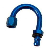 -6 AN Female Twist-Lok 180 Degree Hose End Fitting - Blue