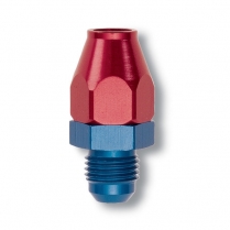 -6 AN Male Swivel Adapter, 3/8" Hose - Blue/Red