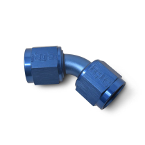 -10 AN Female to FM 45 Degree Swivel Coupler Fitting - Blue