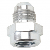 -6 AN Male to 1/2"-20 FM Inverted Flare Fitting - Clear Zinc