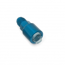 -6 AN Male x 3/8" Female Quick Disconnect EFI Adapter - Blue