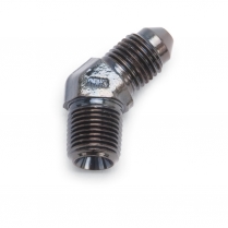 -3 AN Male to 1/8" NPT Male 45 Degree Adapter Fitting - Zinc