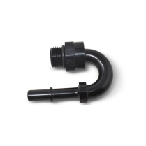 -6 AN Male to 3/8" Male Quick Connect Adapter Fitting- Black