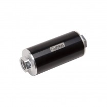 10 Micron Billet Fuel Filter FM 10 ORB Inlet /Outlet - Black
