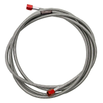 -3 AN Female x 8-1/2" Braided SS Nitrous Line - Red Ends