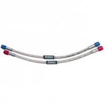 -4 AN Female x 8-1/2" Braided SS Nitrous Line -Blue Ends