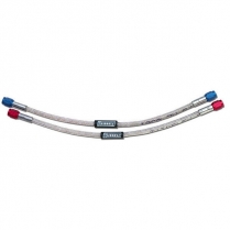-6 AN to 6 AN Fuel Hose with Blue Fittings - 96" Long