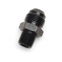-6 AN Male to 1/4" NPT Male Straight Adapter Fitting - Black