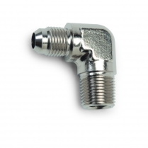 -4 AN Male to 1/8" NPT 90 Degree Adapter Fitting - Endura