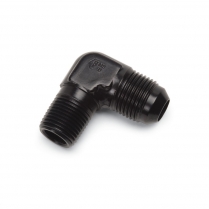 -4 AN Male to 1/8" NPT 90 Degree Adapter Fitting - Black