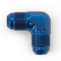 -6 AN Male to 1/8" NPT 90 Degree Adapter Fitting - Blue