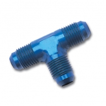 -6 AN Male 3 Way Tee Adapter Fitting - Blue