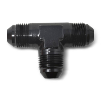 -8 AN Male 3 Way Tee Adapter Fitting - Black
