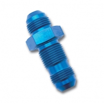 -4 AN Male Straight Bulkhead Union Adapter Fitting - Blue