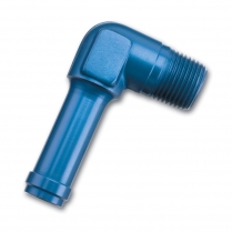 1/4" NPT Male to 3/8" OD Male Barb 90 Degree Fitting - Blue