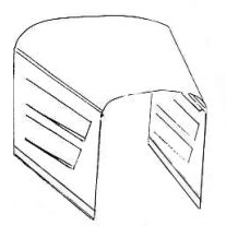 1930-31 Ford 3-Peice Hood - 2 Scoop Sides Only