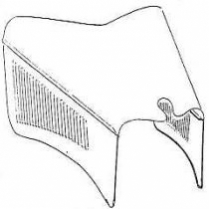 1934 Ford 3-Peice Hood - Plain Top & Stock Sides w/Cutout