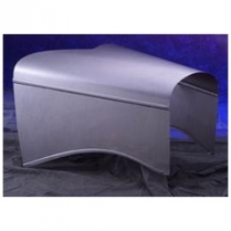 1935-36 Ford Pickup 3-Peice Hood - Plain Top & Sides