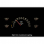 1940 Ford Car & 40-47 Pickup RTX Gauge Kit Black