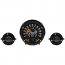 1957 Chevy Passenger Car RTX Gauge Kit Black