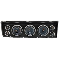 1967 Chevy Full Size Car RTX Gauge Kit - Black Face