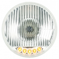 5-3/4" Halogen Headlight with LED Turn Signal
