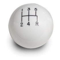 Lokar Shifter Knob 5 Speed Manual Transmission - White