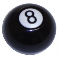 Lokar 2-1/4" 8 Ball Shifter Knob w/o Shift Pattern - Black