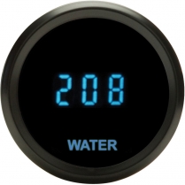 Solarix 2-1/16" Water Temp Gauge 0-300 degrees - Black/Blue