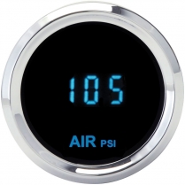 Solarix 2-1/16" Odyssey Series Air Pressure - Chrome/Blue