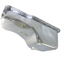 Ford SB 260-302 1965-87 Front Sump Oil Pan - Chrome