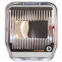 Ford AOD Finned Transmission Pan - Chrome