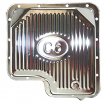 Ford C6 Finned Transmission Pan for - Chrome