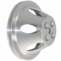 Chevy SB SWP 1 Groove Water Pump Pulley - Satin Aluminum