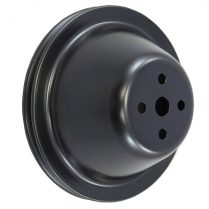 Chevy SB SWP 1 Groove Water Pump Pulley - Black Steel