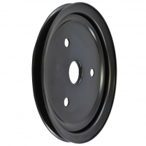 Chevy SB SWP 1 Groove Crank Shaft Pulley - Black Steel