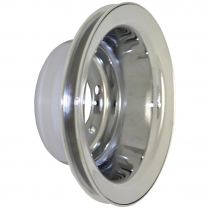 Chevy SB LWP 1 Groove Crank Shaft Pulley - Chromed Steel