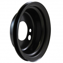 Chevy BB SWP 1 Groove Crank Add-On Pulley - Black Steel