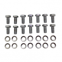 Transmission Pan Bolt Kit with 10 Bolts - Chromed Steel