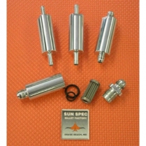 Aluminum Fuel Filter with 3/8" Hose End - Polished