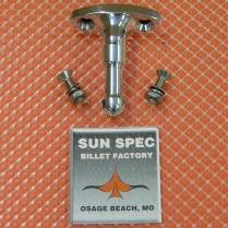 <N/A> Straight Down Swivel Mirror Post - Satin