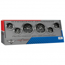 Classic Wings Black Face 6 Gauge Mechanical Speedo Kit