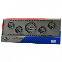 Classic Wings White Face 5 Gauge Mechanical Speedo Kit