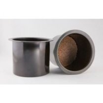 Medium Black Aluminum Drop-In 3-1/4" Cup Holders